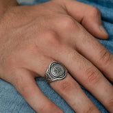 Bague pour homme en argent avec la Parole de Tawhid